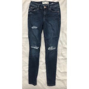 Garage distressed high waisted skinny jeggings